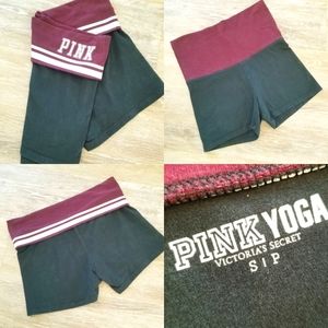 Victoria's Secret PINK Vintage Fold Over Cotton Yoga Shorts
